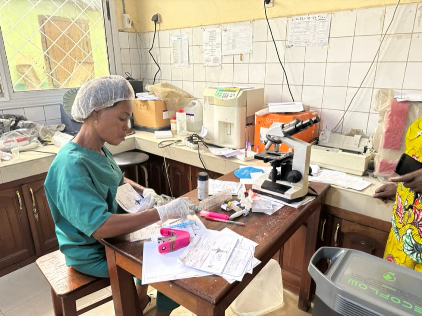 Laboratoire médical au Congo